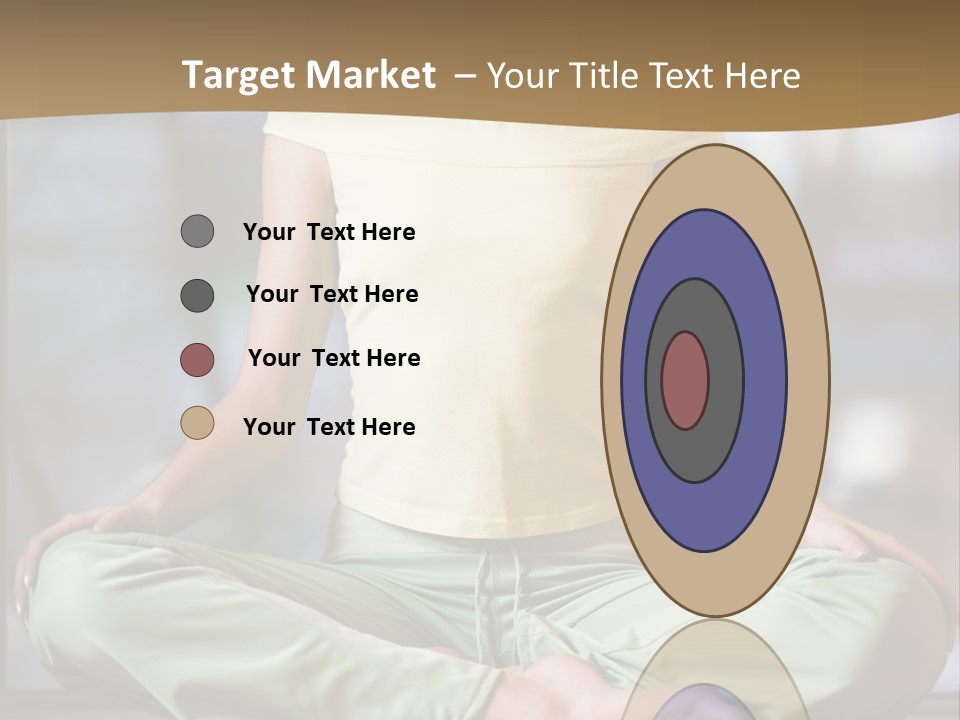 Relaxed Girl In A Lotus Pose PowerPoint Template