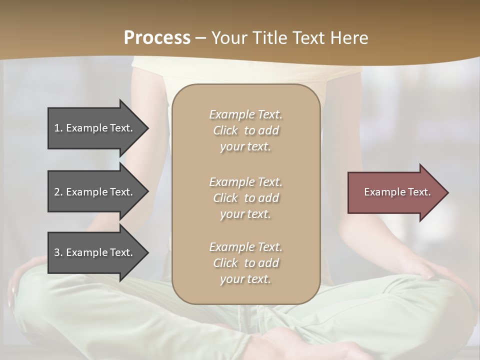 Relaxed Girl In A Lotus Pose PowerPoint Template