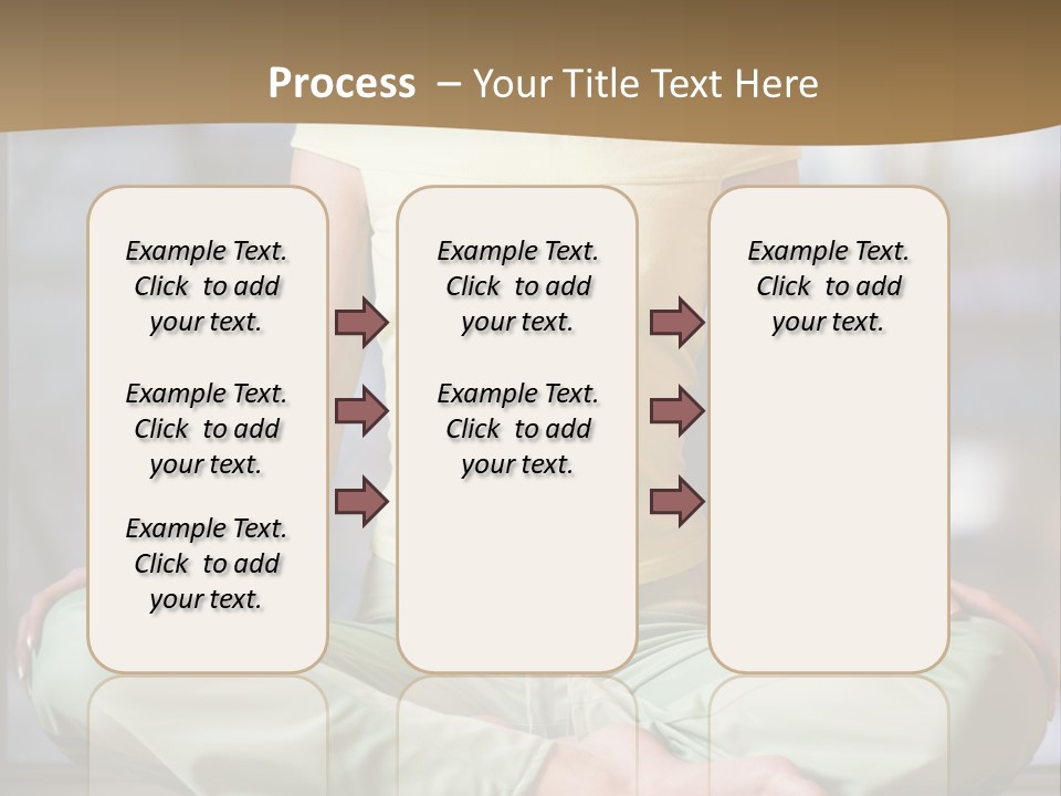 Relaxed Girl In A Lotus Pose PowerPoint Template