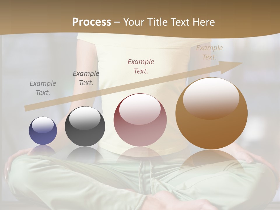 Relaxed Girl In A Lotus Pose PowerPoint Template