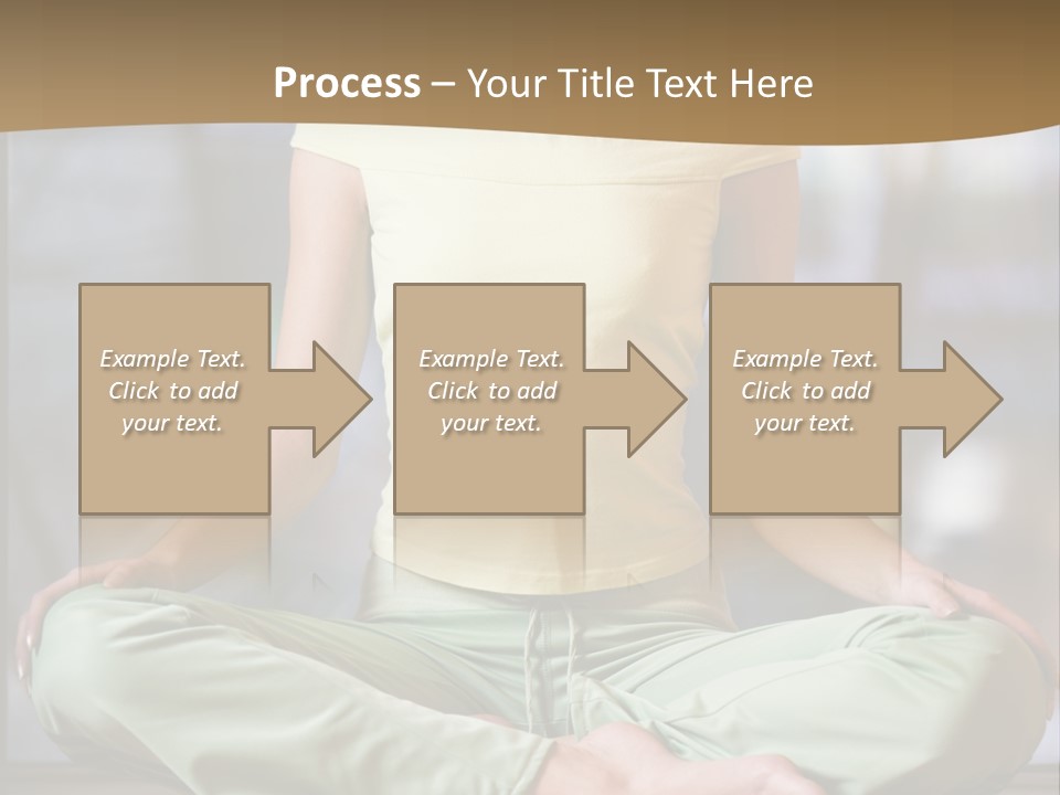 Relaxed Girl In A Lotus Pose PowerPoint Template