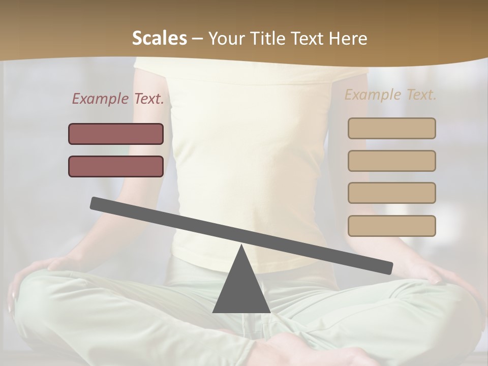 Relaxed Girl In A Lotus Pose PowerPoint Template