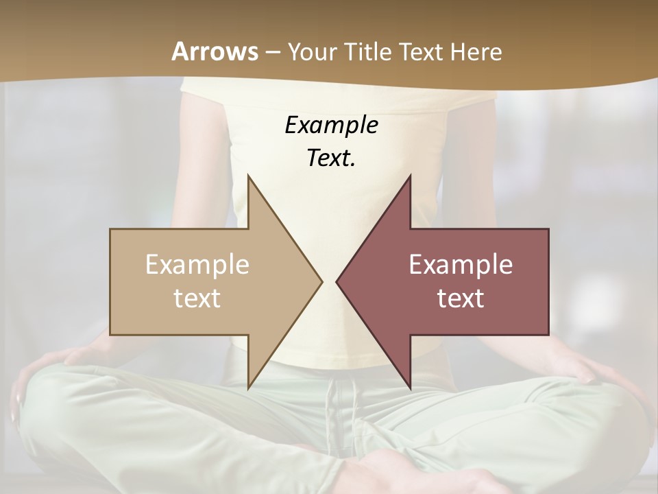 Relaxed Girl In A Lotus Pose PowerPoint Template