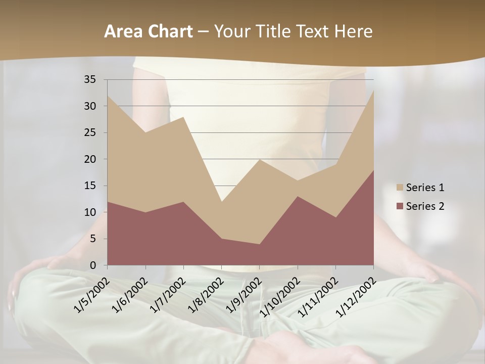 Relaxed Girl In A Lotus Pose PowerPoint Template