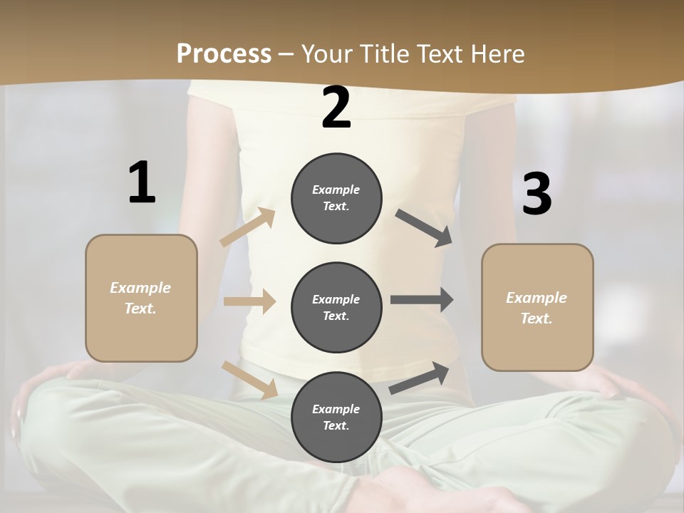 Relaxed Girl In A Lotus Pose PowerPoint Template
