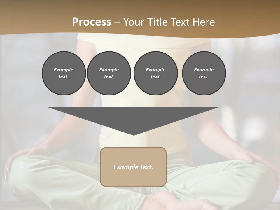 Relaxed Girl In A Lotus Pose PowerPoint Template