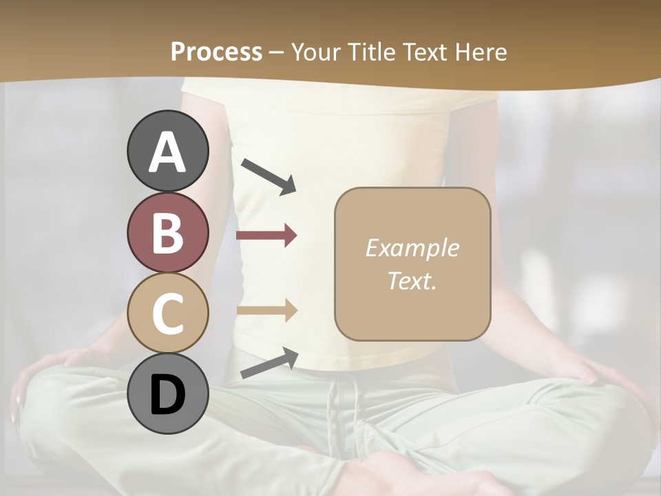 Relaxed Girl In A Lotus Pose PowerPoint Template