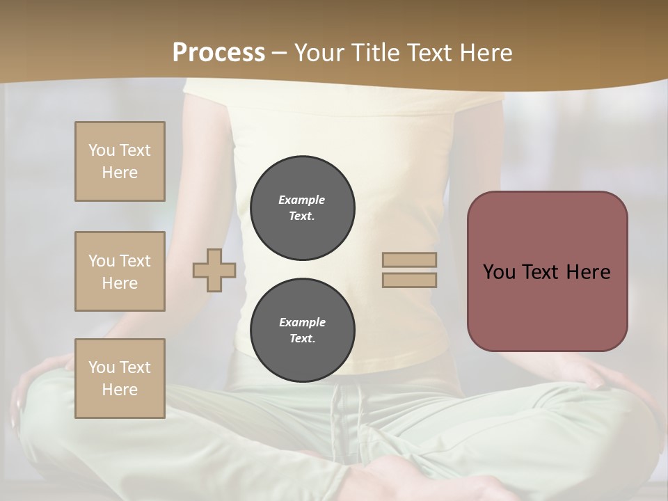 Relaxed Girl In A Lotus Pose PowerPoint Template