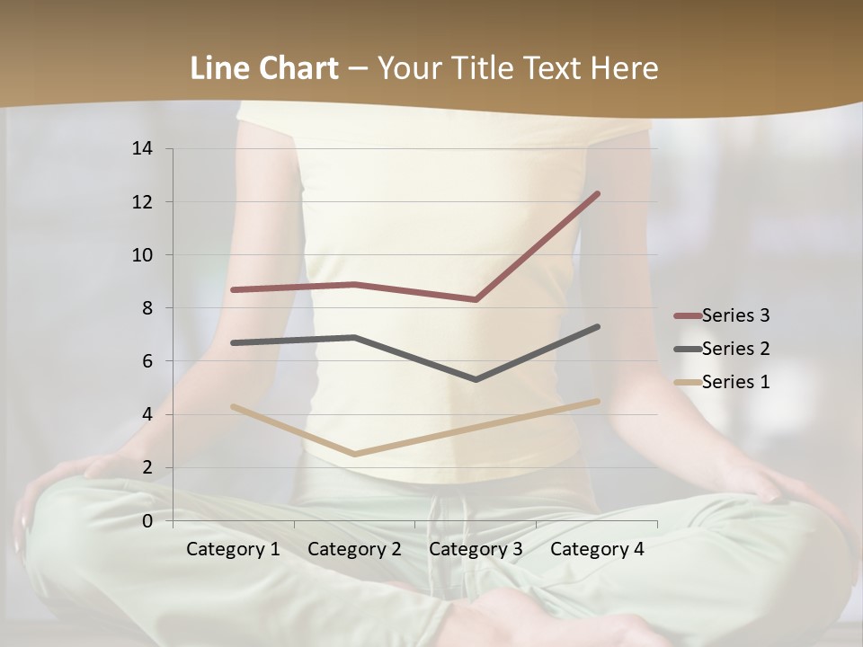 Relaxed Girl In A Lotus Pose PowerPoint Template