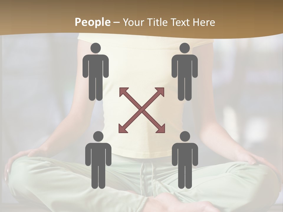 Relaxed Girl In A Lotus Pose PowerPoint Template