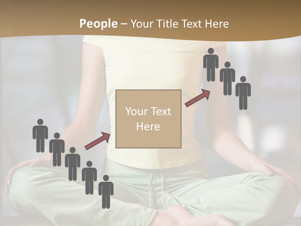 Relaxed Girl In A Lotus Pose PowerPoint Template