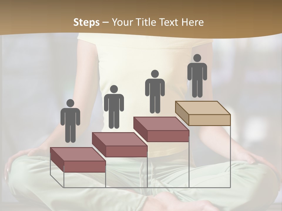 Relaxed Girl In A Lotus Pose PowerPoint Template