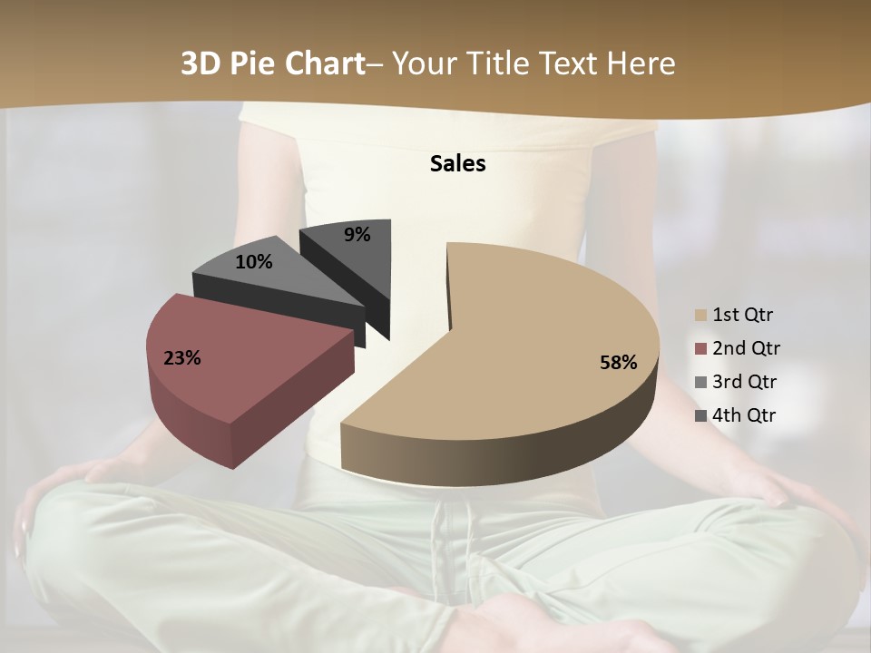 Relaxed Girl In A Lotus Pose PowerPoint Template