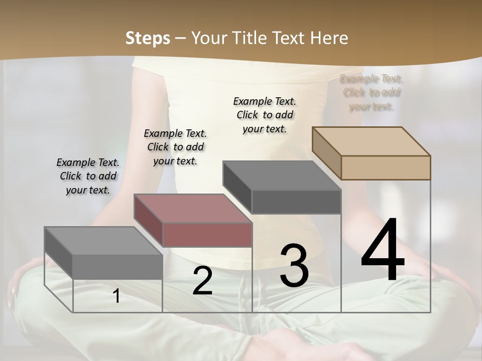 Relaxed Girl In A Lotus Pose PowerPoint Template