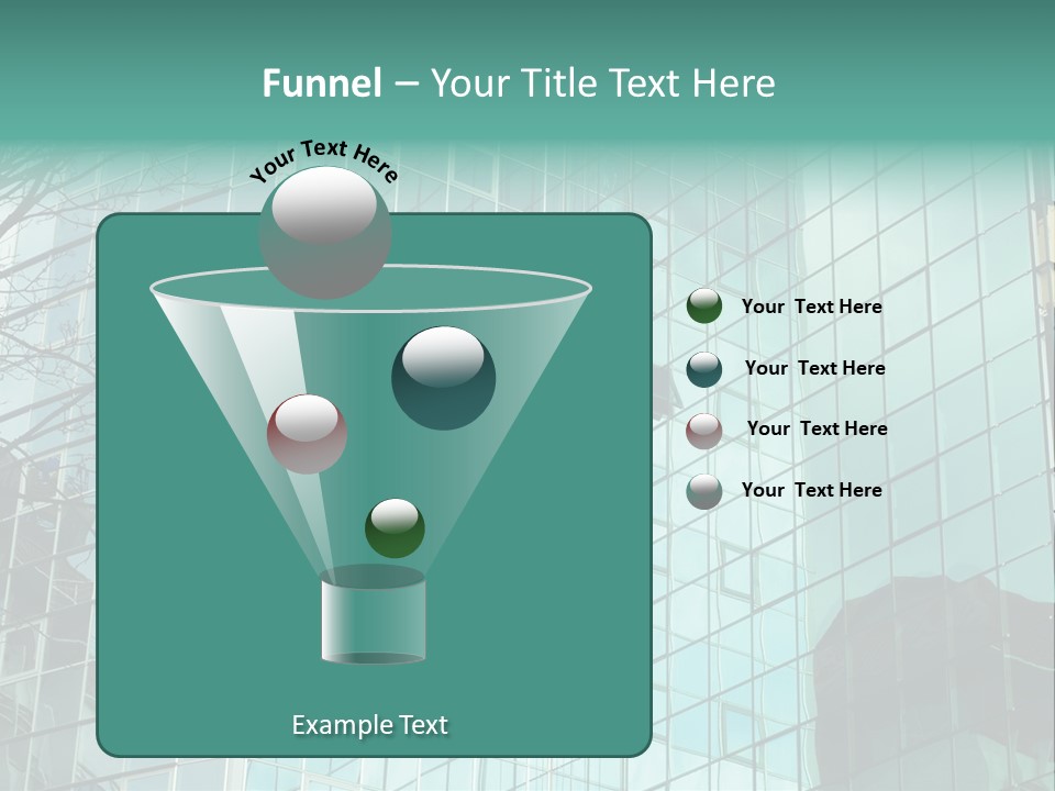 Worker Climbing At Mirror Wall Of Office Building PowerPoint Template