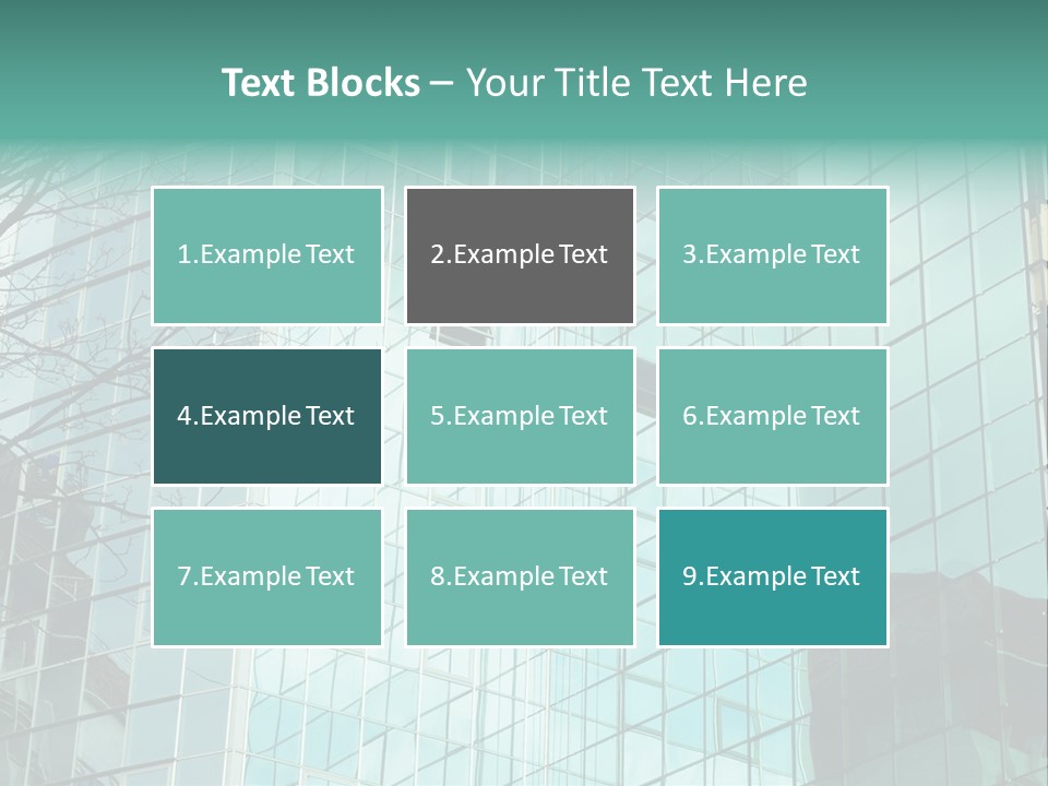 Worker Climbing At Mirror Wall Of Office Building PowerPoint Template