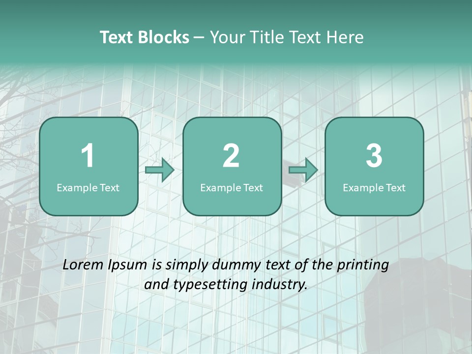 Worker Climbing At Mirror Wall Of Office Building PowerPoint Template