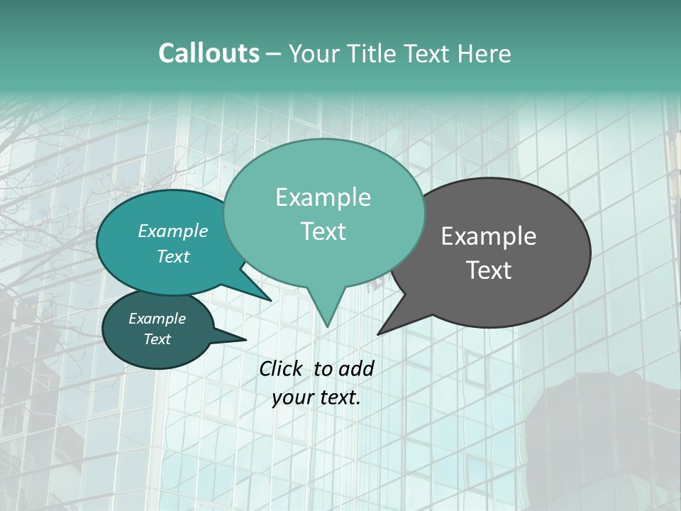 Worker Climbing At Mirror Wall Of Office Building PowerPoint Template