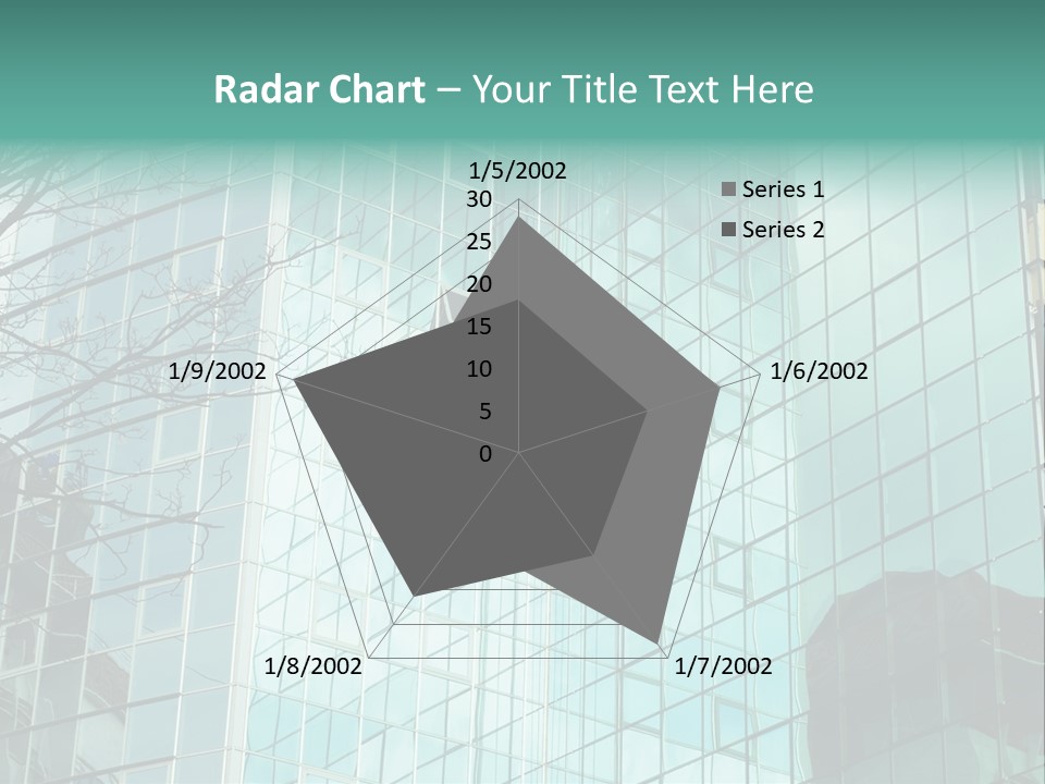 Worker Climbing At Mirror Wall Of Office Building PowerPoint Template