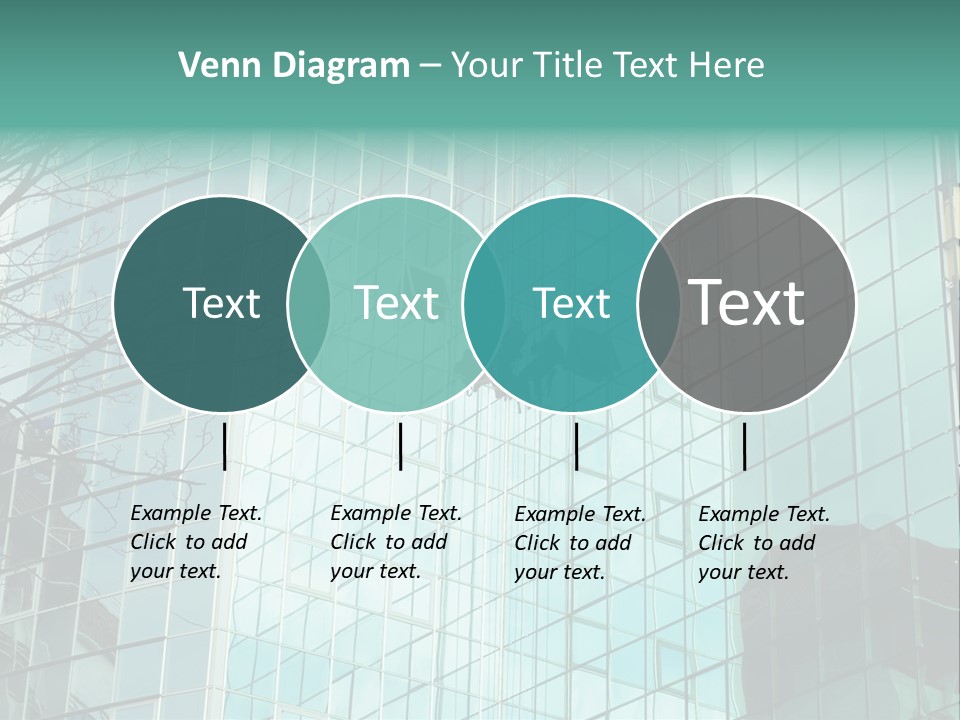Worker Climbing At Mirror Wall Of Office Building PowerPoint Template