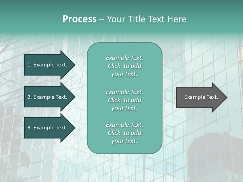 Worker Climbing At Mirror Wall Of Office Building PowerPoint Template