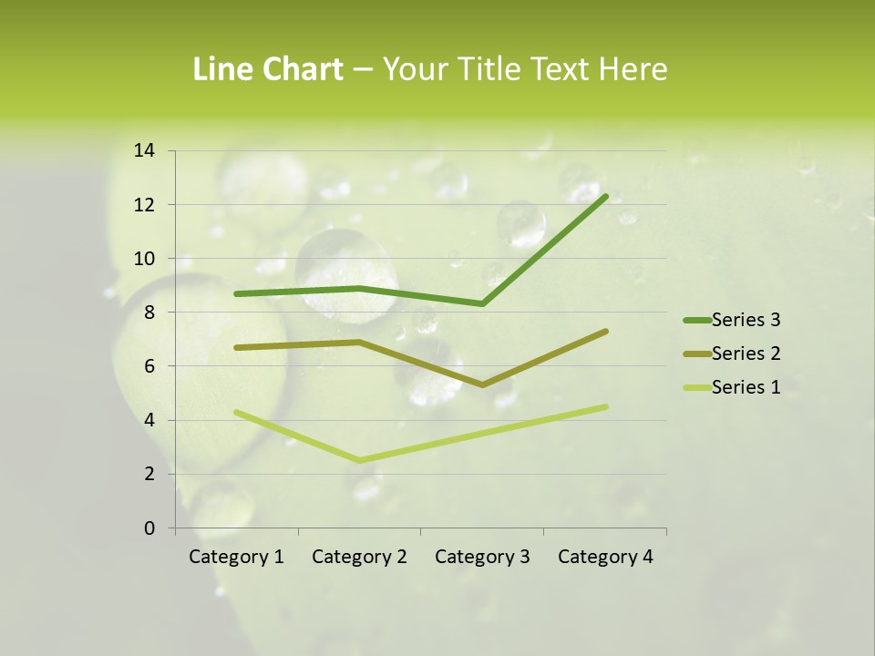 Drops On A Leaf PowerPoint Template