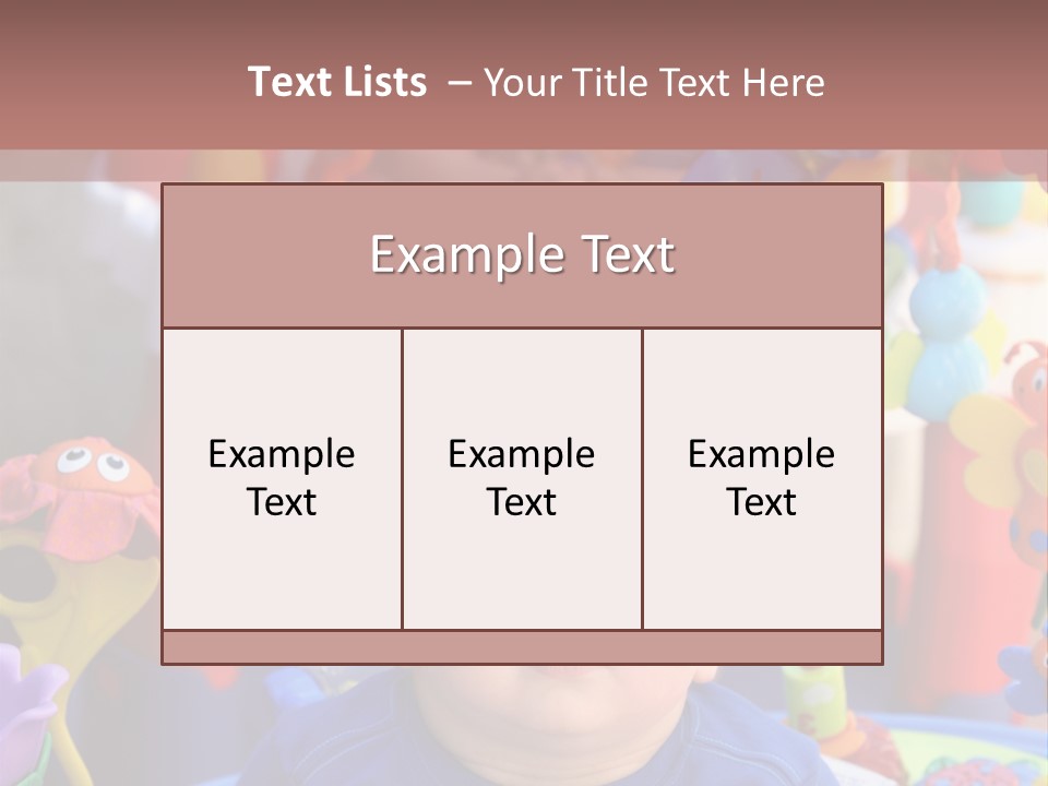 Two Baby Boys Twin Brothers Playing Together PowerPoint Template