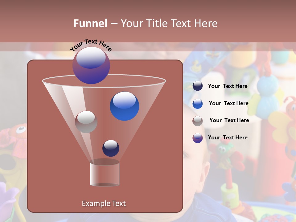 Two Baby Boys Twin Brothers Playing Together PowerPoint Template