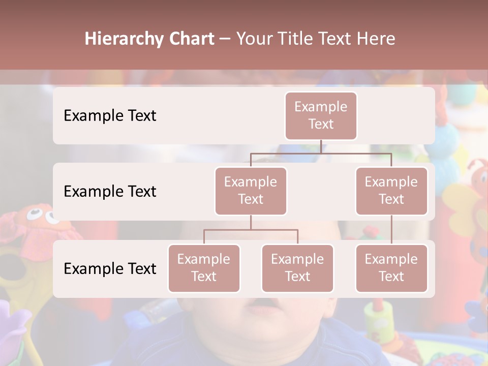 Two Baby Boys Twin Brothers Playing Together PowerPoint Template