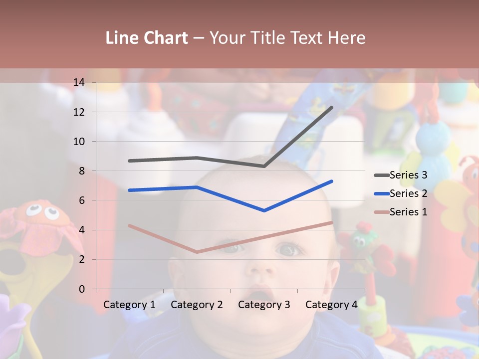 Two Baby Boys Twin Brothers Playing Together PowerPoint Template
