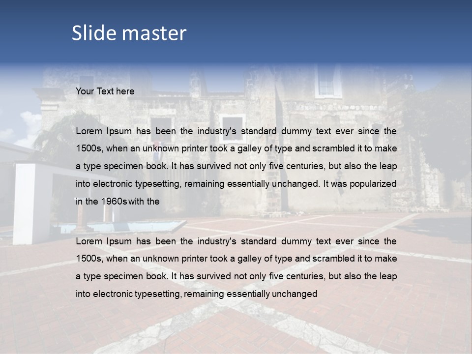 Park Near Casa De Francia And Hostal Nicolas De Ovando And Fortaleza On Las Damas Santo Domingo, Dominican Republic PowerPoint Template