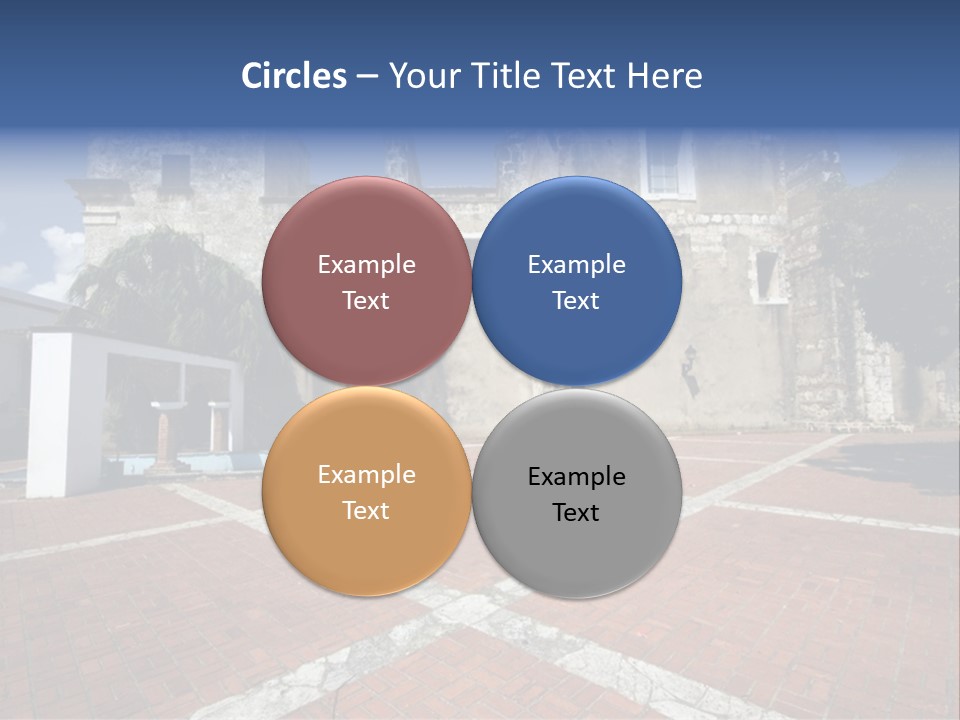 Park Near Casa De Francia And Hostal Nicolas De Ovando And Fortaleza On Las Damas Santo Domingo, Dominican Republic PowerPoint Template