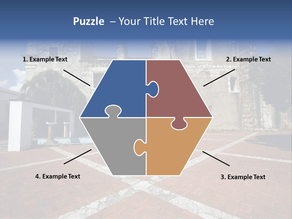 Park Near Casa De Francia And Hostal Nicolas De Ovando And Fortaleza On Las Damas Santo Domingo, Dominican Republic PowerPoint Template
