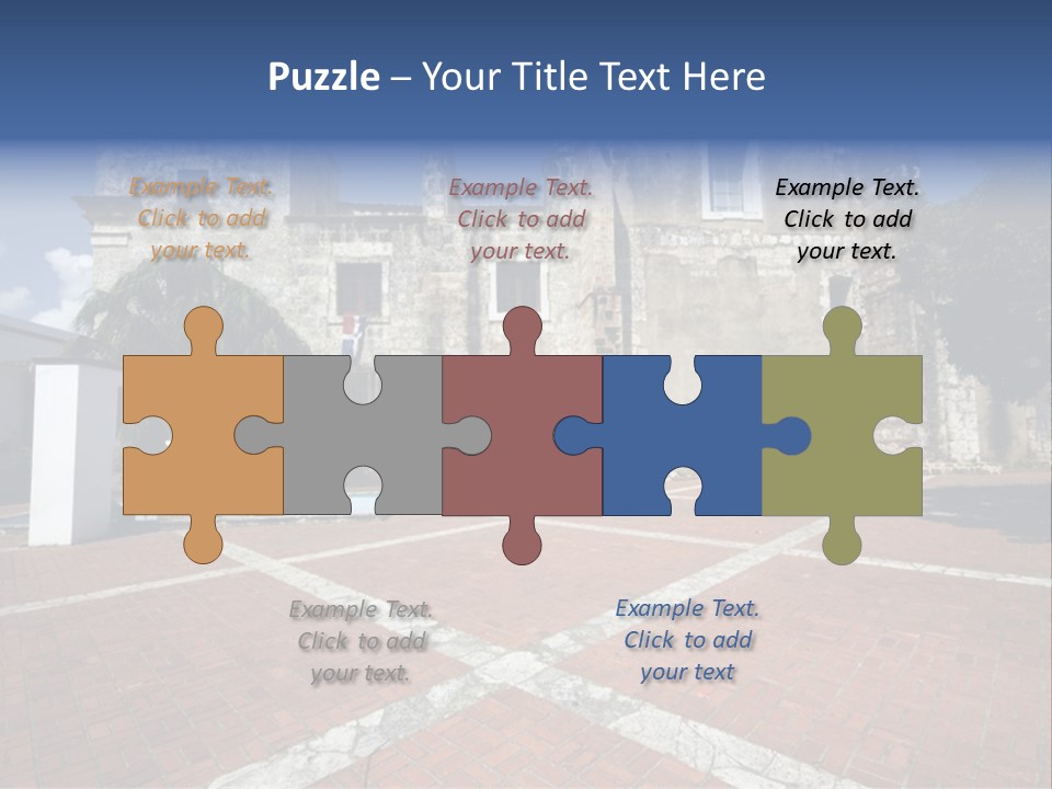 Park Near Casa De Francia And Hostal Nicolas De Ovando And Fortaleza On Las Damas Santo Domingo, Dominican Republic PowerPoint Template