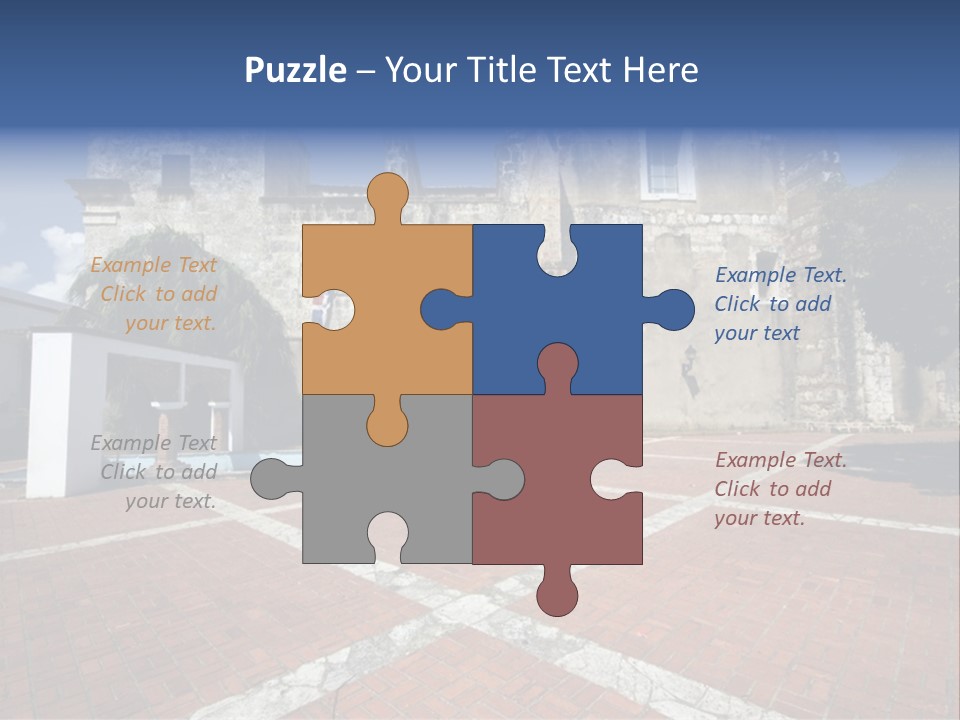 Park Near Casa De Francia And Hostal Nicolas De Ovando And Fortaleza On Las Damas Santo Domingo, Dominican Republic PowerPoint Template