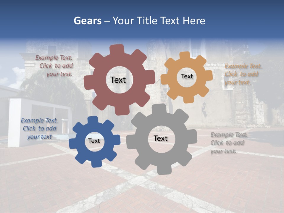 Park Near Casa De Francia And Hostal Nicolas De Ovando And Fortaleza On Las Damas Santo Domingo, Dominican Republic PowerPoint Template