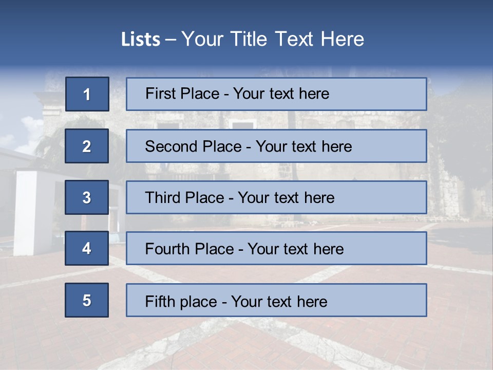 Park Near Casa De Francia And Hostal Nicolas De Ovando And Fortaleza On Las Damas Santo Domingo, Dominican Republic PowerPoint Template