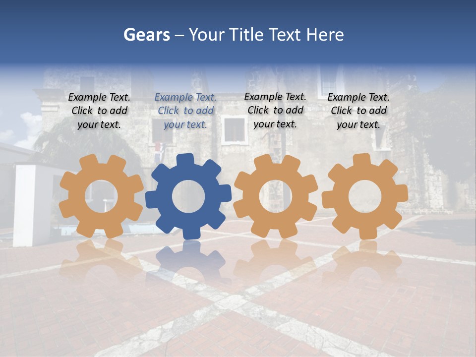 Park Near Casa De Francia And Hostal Nicolas De Ovando And Fortaleza On Las Damas Santo Domingo, Dominican Republic PowerPoint Template