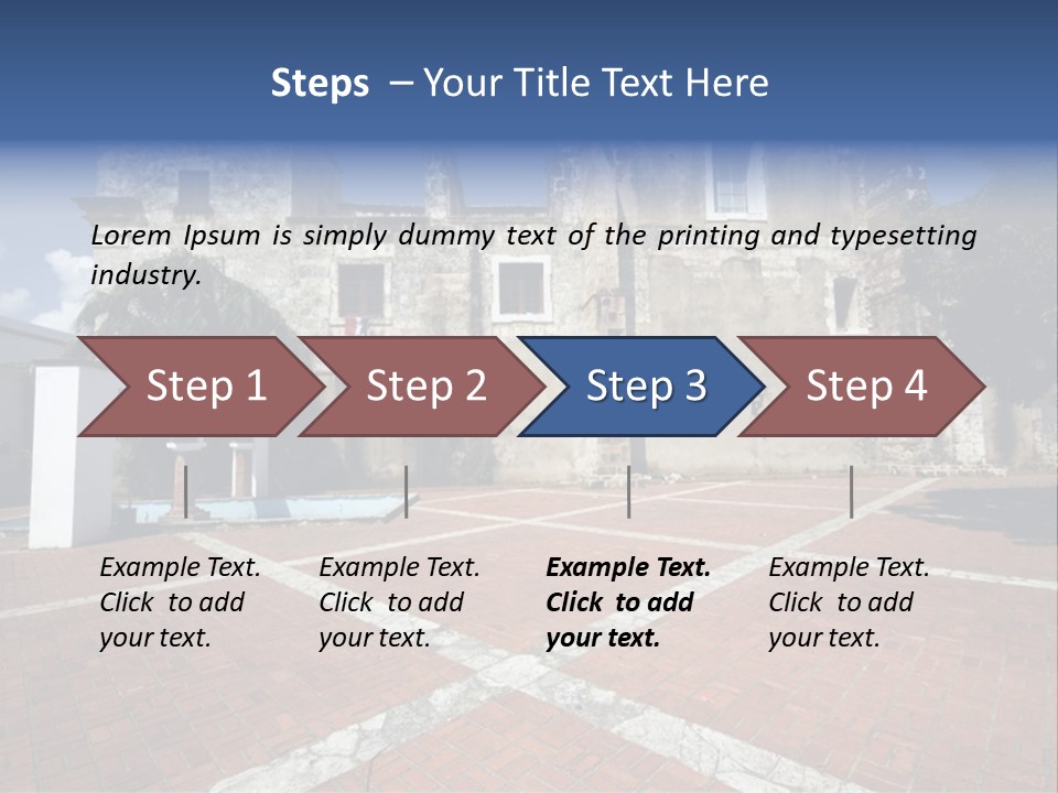 Park Near Casa De Francia And Hostal Nicolas De Ovando And Fortaleza On Las Damas Santo Domingo, Dominican Republic PowerPoint Template