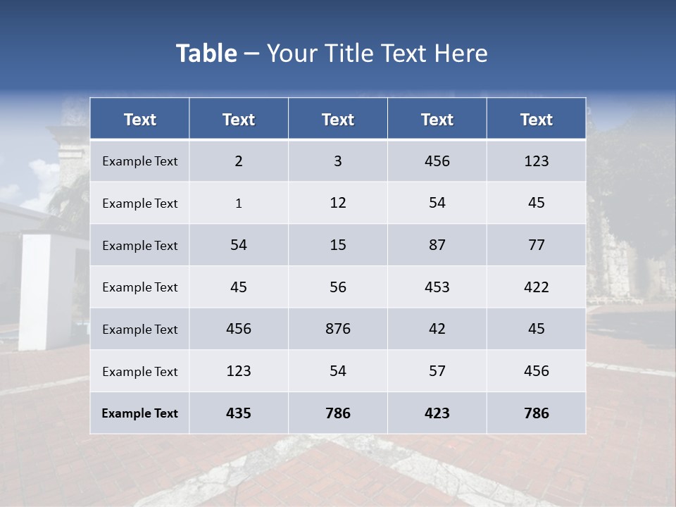 Park Near Casa De Francia And Hostal Nicolas De Ovando And Fortaleza On Las Damas Santo Domingo, Dominican Republic PowerPoint Template