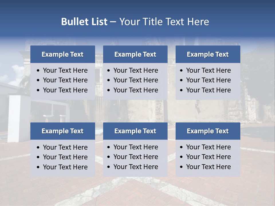 Park Near Casa De Francia And Hostal Nicolas De Ovando And Fortaleza On Las Damas Santo Domingo, Dominican Republic PowerPoint Template
