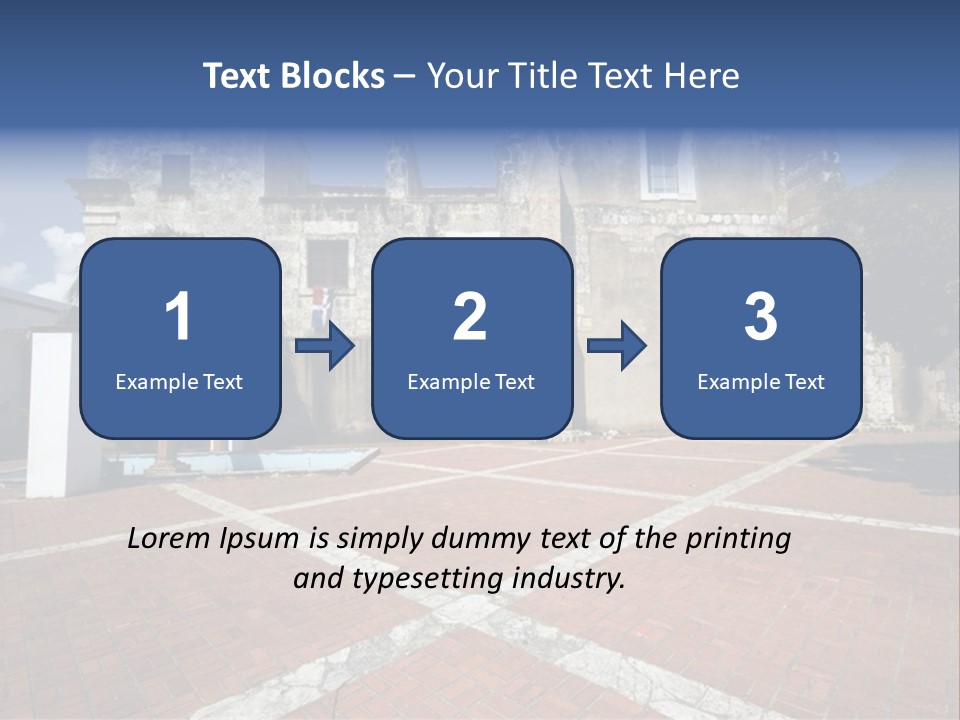 Park Near Casa De Francia And Hostal Nicolas De Ovando And Fortaleza On Las Damas Santo Domingo, Dominican Republic PowerPoint Template