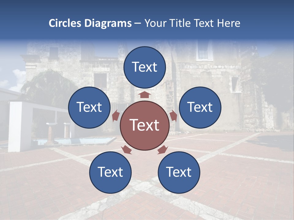 Park Near Casa De Francia And Hostal Nicolas De Ovando And Fortaleza On Las Damas Santo Domingo, Dominican Republic PowerPoint Template