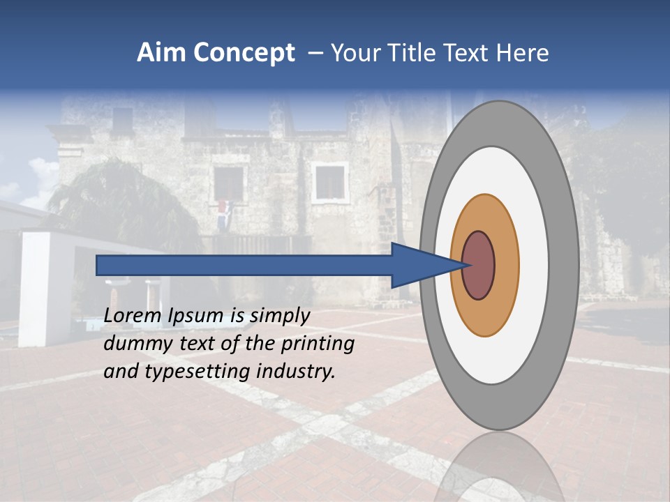 Park Near Casa De Francia And Hostal Nicolas De Ovando And Fortaleza On Las Damas Santo Domingo, Dominican Republic PowerPoint Template