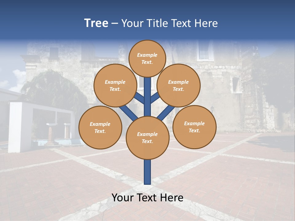 Park Near Casa De Francia And Hostal Nicolas De Ovando And Fortaleza On Las Damas Santo Domingo, Dominican Republic PowerPoint Template