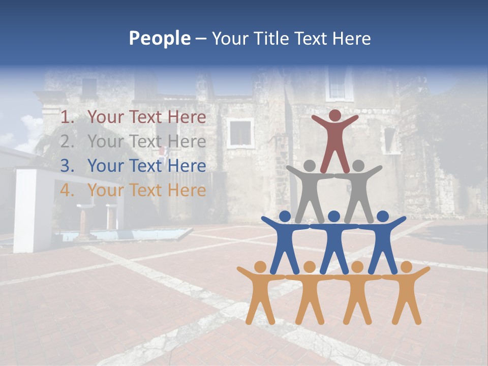 Park Near Casa De Francia And Hostal Nicolas De Ovando And Fortaleza On Las Damas Santo Domingo, Dominican Republic PowerPoint Template