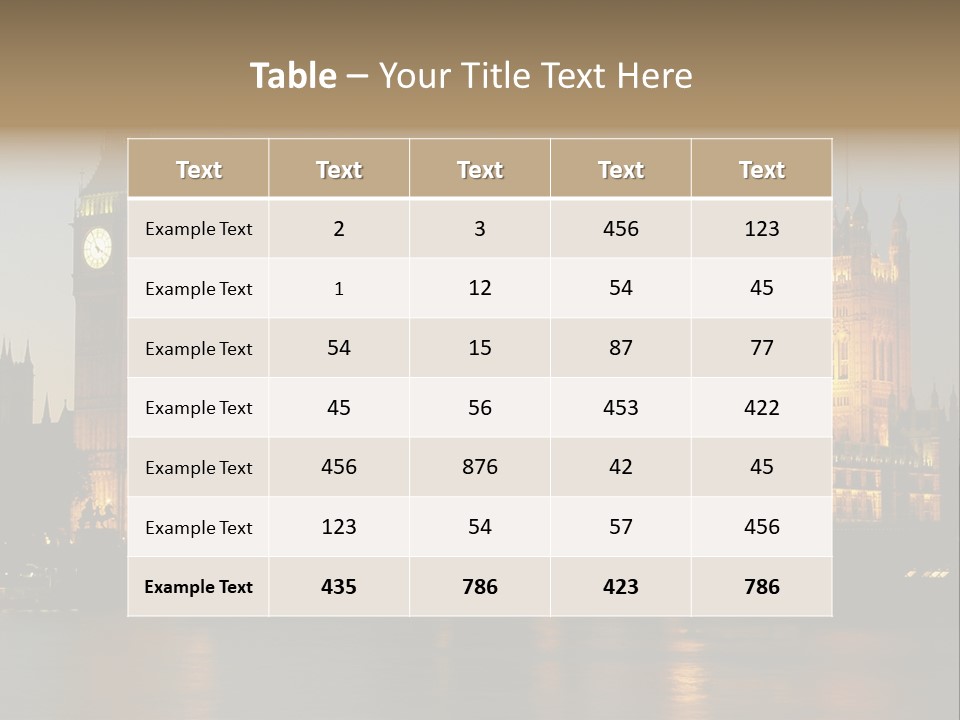 Big Ben PowerPoint Template