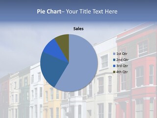 Famous London Street With Lot Of Color Houses PowerPoint Template