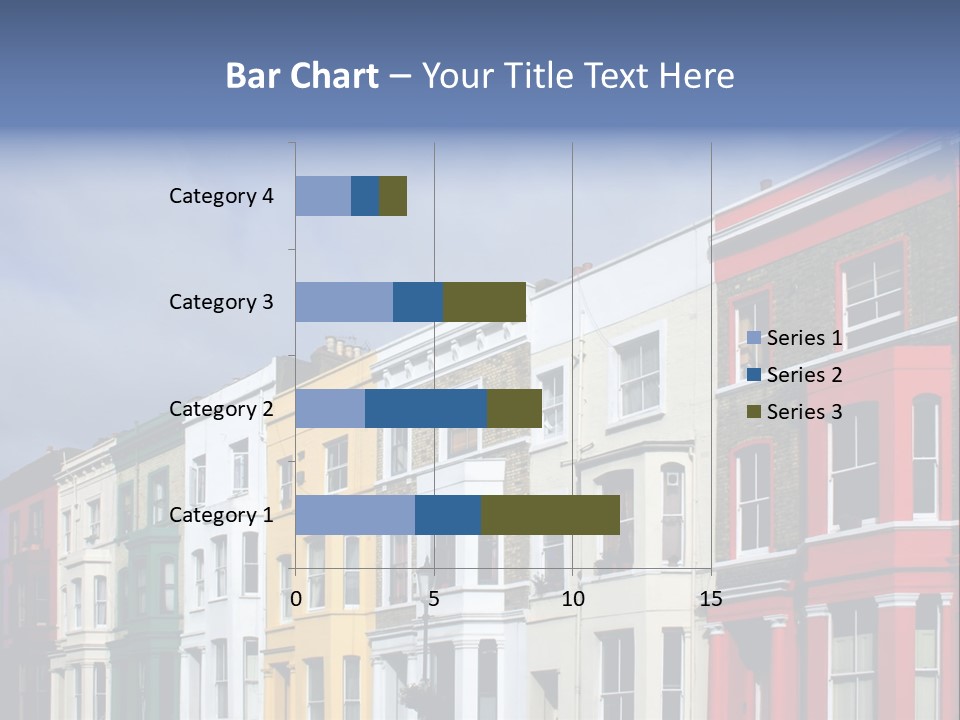 Famous London Street With Lot Of Color Houses PowerPoint Template