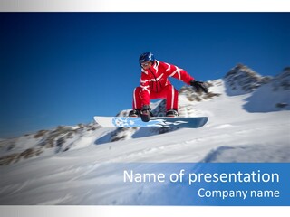 Ski Jumper PowerPoint Template